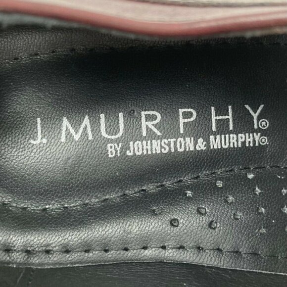 Johnston & Murphy Mens Oxford Dress Shoes Red Leather Cap Toe Low Lace Up 9 WIDE - Picture 9 of 9